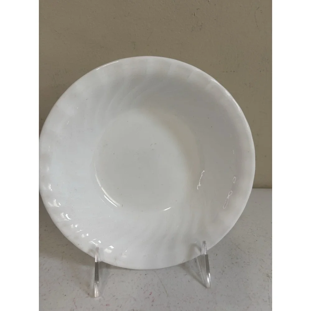 Corelle WHITE SWIRL ENHANCEMENTS Soup Cereal Bowl 7
